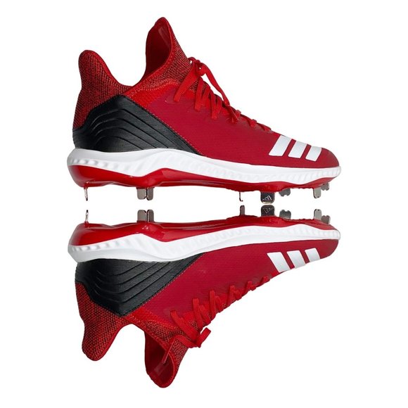 Adidas Icon Bounce Hybrid Red Baseball Cleats NWT - Picture 10 of 15